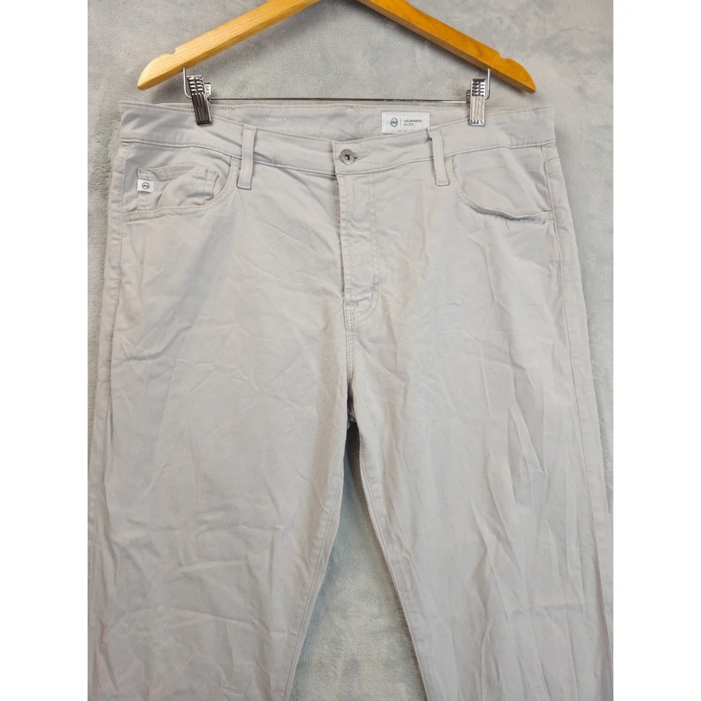 Ag Adriano Goldschmied Men's Pants Size 38x34 The Graduate Tailored Leg Beige